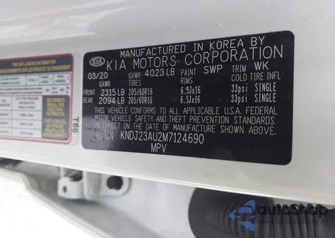 2021 Kia Soul S from USA, damaged, VIN KNDJ23AU2M7124690